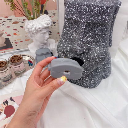🗿 Moai Emoji AirPod Case