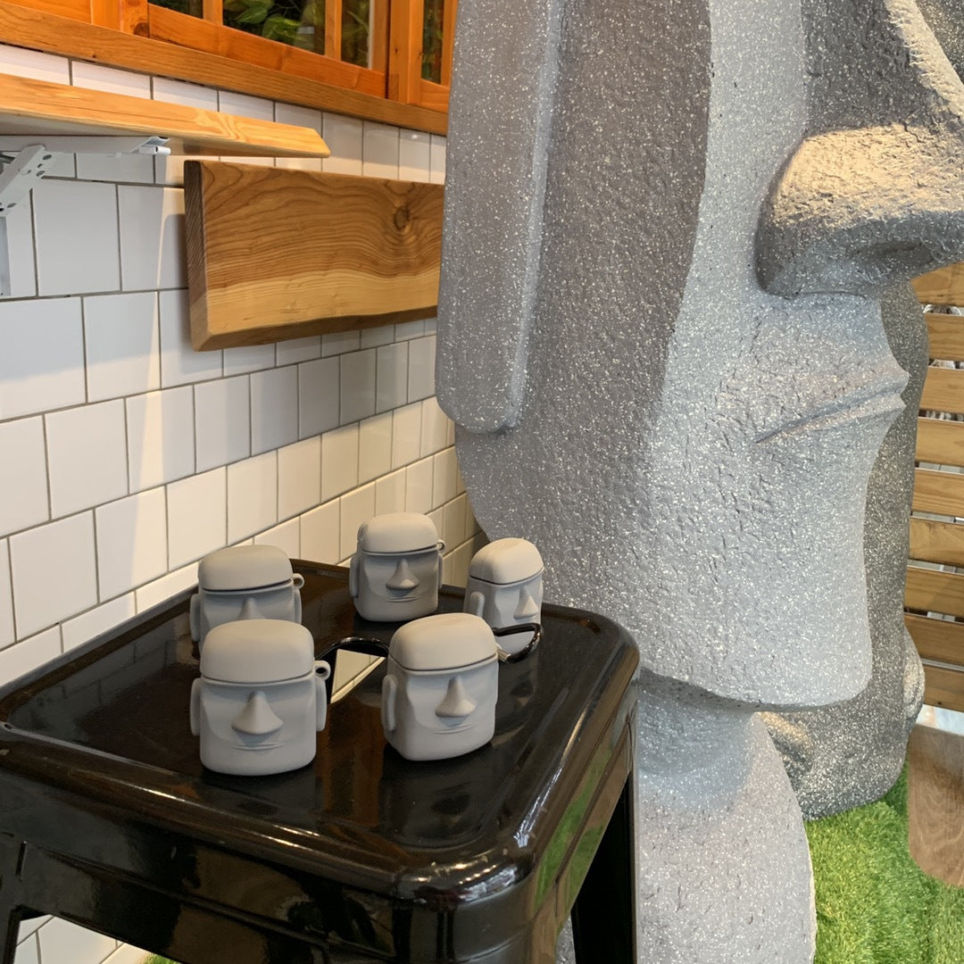 🗿 Moai Emoji AirPod Case